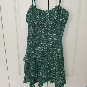 SHEIN Size XS Ruffle Hem All Over Print Cami Dress